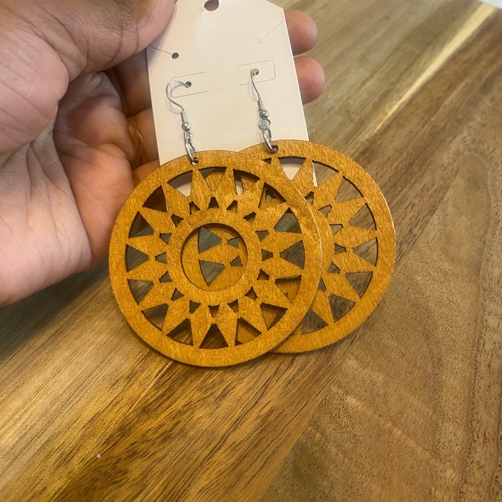 Gold Geometric Statement Earrings